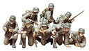 【未使用】【中古】タミヤ 1/35 ミリタリーミニチュアシリーズ No.61 ドイツ陸軍 歩兵 進撃 セット プラモデル 35061