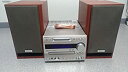 【未使用】【中古】ONKYO ONKYO FRシリーズ CD/MDチューナーアンプシステム 濃い木目スピーカー色モデル X-N7TX(D)