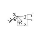 【中古-非常に良い】白光(HAKKO) コテサキ/1BCガタ T12BC1