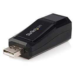 【中古】【輸入・日本仕様】StarTech.com USB 2.0接続コンパクト有線LANアダプタ ブラックUSB2106S