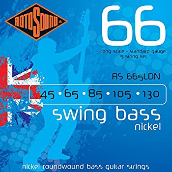 【未使用】【中古】ROTOSOUND ロトサウンド ベース弦 5弦 Nickel Roundwound / Standard (.045-.130) RS665...