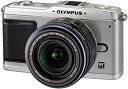 【中古】OLYMPUS ミラーレス一眼 E-P1 レンズキット シルバー E-P1 LKIT-SLV
