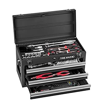 【未使用】【中古】トネ(TONE) ツールセット TSA450BK 差込角12.7mm(1/2%ダブルクォーテ%) ブラック 内容58点