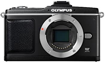 【中古】OLYMPUS ミラーレス一眼 PEN E-P2 ボディ ブラック E-P2BODY-BLK当店取り扱いの中古品についてこちらの商品は中古品となっております。 付属品の有無については入荷の度異なり、商品タイトルに付属品についての記載がない場合もございますので、ご不明な場合はメッセージにてお問い合わせください。 買取時より付属していたものはお付けしておりますが、付属品や消耗品に保証はございません。中古品のため、使用に影響ない程度の使用感・経年劣化（傷、汚れなど）がある場合がございますのでご了承下さい。また、中古品の特性上ギフトには適しておりません。当店は専門店ではございませんので、製品に関する詳細や設定方法はメーカーへ直接お問い合わせいただきますようお願い致します。 画像はイメージ写真です。ビデオデッキ、各プレーヤーなど在庫品によってリモコンが付属してない場合がございます。限定版の付属品、ダウンロードコードなどの付属品は無しとお考え下さい。中古品の場合、基本的に説明書・外箱・ドライバーインストール用のCD-ROMはついておりませんので、ご了承の上お買求め下さい。当店での中古表記のトレーディングカードはプレイ用でございます。中古買取り品の為、細かなキズ・白欠け・多少の使用感がございますのでご了承下さいませ。ご返品について当店販売の中古品につきまして、初期不良に限り商品到着から7日間はご返品を受付けておりますので 到着後、なるべく早く動作確認や商品確認をお願い致します。1週間を超えてのご連絡のあったものは、ご返品不可となりますのでご了承下さい。中古品につきましては商品の特性上、お客様都合のご返品は原則としてお受けしておりません。ご注文からお届けまでご注文は24時間受け付けております。当店販売の中古品のお届けは国内倉庫からの発送の場合は3営業日〜10営業日前後とお考え下さい。 海外倉庫からの発送の場合は、一旦国内委託倉庫へ国際便にて配送の後にお客様へお送り致しますので、お届けまで3週間から1カ月ほどお時間を頂戴致します。※併売品の為、在庫切れの場合はご連絡させて頂きます。※離島、北海道、九州、沖縄は遅れる場合がございます。予めご了承下さい。※ご注文後、当店より確認のメールをする場合がございます。ご返信が無い場合キャンセルとなりますので予めご了承くださいませ。