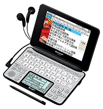 楽天ムジカ＆フェリーチェ楽天市場店【中古】シャープ Brain 手書きパッド搭載カラー液晶電子辞書 総合モデル 音声対応100+学習100動画コンテンツ収録 シルバー系 PW-AC910-S