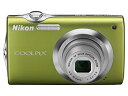 【中古-非常に良い】Nikon デジタルカメラ COOLPIX (クールピクス) S3000 ポップグリーン S3000GR