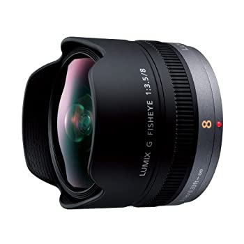 【未使用】【中古】パナソニック 単焦点 魚眼レンズ マイクロフォーサーズ用 ルミックス G FISHEYE 8mm/F3.5 H-F008