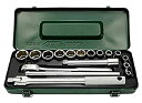 【中古】ASH 6角ソケットレンチセット12.7□×17PCS VJS4131