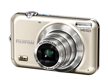 【中古】FUJIFILM FinePix デジタルカメラ JX280 シャンパンゴールド F FX-JX280G 1410万画素 光学5倍ズーム 広角28mm 2.7型液晶