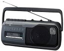 【中古】Panasonic ラジオカセット グレー RX-M40A-H