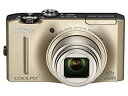 【中古】Nikon デジタルカメラ COOLPIX S8100 プレシャスゴールド S8100GL 1210万画素 光学10倍ズーム 広角30mm 3.0型液晶 裏面照射型CMOS