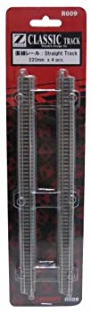 【中古-非常に良い】ロクハン Zゲージ R009 直線レール 220mm