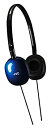 【中古-非常に良い】JVC HA-S160-AA 密閉型ヘッドホン 折りたたみ式 ブルー(2)