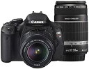 【中古】Canon デジタル一眼レフカメラ EOS Kiss X5 ダブルズームキット EF-S18-55mm/EF-S55-250mm付属 KISSX5-WK...
