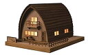 【中古-非常に良い】ウッディジョー 灯3 カナディアンハウス 木製模型