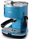 【中古】デロンギ(DeLonghi)アイコナ コレクション エスプレッソ カプチーノメーカー ブルー ミルク泡立て手動 ECO310B カンマ 4カップ以下