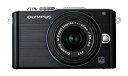 【中古-非常に良い】OLYMPUS ミラーレス一眼 PEN Lite E-PL3 レンズキット ブラック E-PL3 LKIT BLK