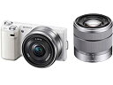 【中古-非常に良い】ソニー SONY デジタル一眼カメラ α NEX-5N ダブルレンズキット ホワイト NEX-5ND/W