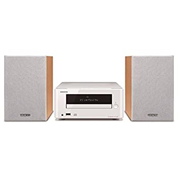 【中古】ONKYO ミニコンポ CDレシーバーシステム Bluetooth接続可能 ホワイト X-U5X(W)