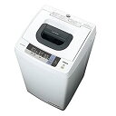 【中古】日立 全自動洗濯機 5kg ピュアホワイト NW-5WR W