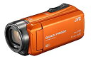 【中古-非常に良い】JVC ビデオカメラ Everio R 防水5m 防塵仕様 Wi-Fi対応 内蔵メモリー64GB オレンジ GZ-RX600-D