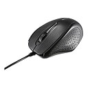 【中古】BUFFALO 有線IRLEDマウス 3ボタン ブラック BSMRU21BK