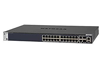 【未使用】NETGEAR M4300-28G 1000BASE-T 24ポート + 10GBASE-T 2ポート + 10G SFP+ 2スロット Layer3マネージスイッチ(スタッカブル) GSM4328S-100AJS