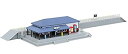 【中古】ロクハン Zゲージ S047-1 駅舎セット 青