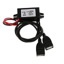 【中古】ノーブランド品 デュアルUSB 車 DC-DC コンバータモジュール 12Vー5V 3A 15W 電源アダプタ