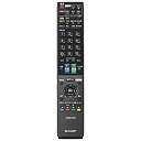 【中古】シャープ 純正テレビ用リモコン 【部品番号:0126380047】