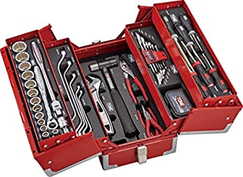 【未使用】【中古】トネ(TONE) ツールセット TSST430 差込角12.7mm(1/2%ダブルクォーテ%) レッド 内容72点