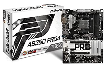 【中古】【輸入 日本仕様】ASRock AMD B350チップセット搭載 ATXマザーボード AB350 Pro4