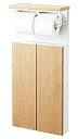 【中古-非常に良い】LIXIL(リクシル) INAX 埋込収納棚 トイレ用 紙巻器付 インテリアリモコン対応 ホワイト TSF-211U/WA