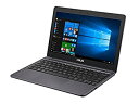 【中古】ASUS VivoBook E203NA ノートPC(スターグレー/11.6”(1366x768)/N3350/2.4GHz/2MB/4G/64G EMMC/802.11ac/BT4.1/Win10 Home 64B)