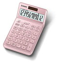 【未使用】【中古】カシオ スタイリッシュ電卓 ライトピンク 12桁 ジャストタイプ JF-S200-PK-N