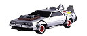 【中古】青島文化教材社 ムービーメカシリーズ No.13 バック・トゥ・ザ・フューチャー プルバック デロリアン Part.3&レイルロード 1/43スケール ...