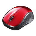 【未使用】【中古】バッファロー BSMBB100RD BT BlueLED 静音 3ボタンマウス レッド
