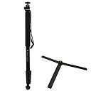 【中古】Fotopro 一脚+サポート三脚 DIGI-MPS ブラック 4段 自立式 自由雲台 アルミ 816856