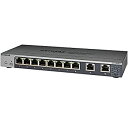 【中古】【輸入・日本仕様】NETGEAR アンマネージプラス スイッチングハブ ギガ 10ポート GS110EMX (10G / マルチギガ 2ポート + ギガ 8ポート) 静音ファンレス 卓上型コン