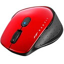 【中古】バッファロー BSMBW510MRD 無線 BlueLED 5ボタン ネオフィットマウス M レッド