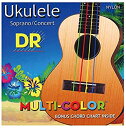 【未使用】【中古】DR (デーアール) ウクレレ弦 NEON マルチカラー ソプラノ ・ コンサート 兼用 UMCSC 【国内正規品】