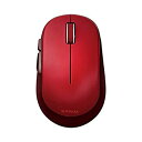 【中古】エレコム マウス ワイヤレス (レシーバー付属) Mサイズ 5ボタン (戻る・進むボタン搭載) BlueLED EPRIM レッド M-DY13DBXR...