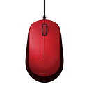 【中古】エレコム マウス 有線 Mサイズ 3ボタン BlueLED EPRIM レッド M-Y8UBXRD