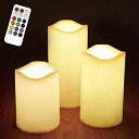 【未使用】【中古】HAC LEDキャンドルライト LEDキャンドル 3個セット ろうそく リモコン付き タイマー付き セット リラクゼーション 癒やし HAC2276