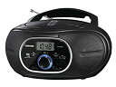 【中古-非常に良い】東芝CDラジオ Bluetooth搭載 横型コンパクト TY-CW10(K) ブラック
