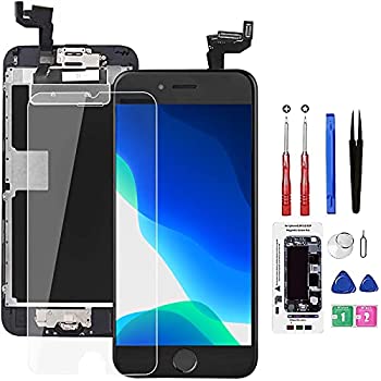 【中古】【輸入品・未使用】iPhone 6S 画面交換用 ブラック&ホワイト ブラック for iPhone 6s Screen Replacement