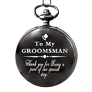 【中古】【輸入品・未使用】Udaney To-My-Groomsman 懐中時計 ホワイトダイヤル 新郎の介添人へのギフトに 男性用ウェディングギフト 刻印入り懐中時計 ギフトボックス付き 【中古】【輸入品・未使用】Udaney To-My-Groomsman 懐中時計 ホワイトダイヤル 新郎の介添人へのギフトに 男性用ウェディングギフト 刻印入り懐中時計 ギフトボックス付き
