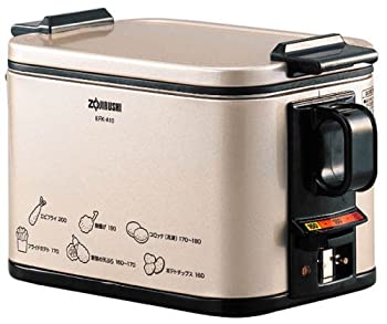 【中古-非常に良い】象印 あげあげ 電気フライヤー メタリックカカオ EFK-A10-TJ