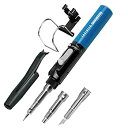 【中古-非常に良い】エンジニア コテライザー ガス式半田コテ SKB-60 コテ先+ホットブロー+キャップ+ホルダー+ホットナイフ付