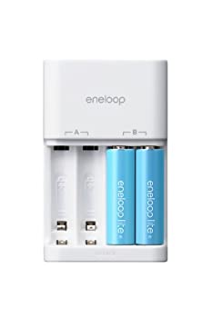 【中古】SANYO eneloop lite 充電器セット 単3形eneloop lite2個セット N-TGL01QS